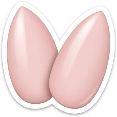 Almond French nails sticker