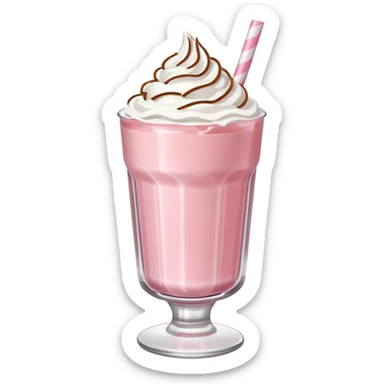 milkshake strawberry sticker