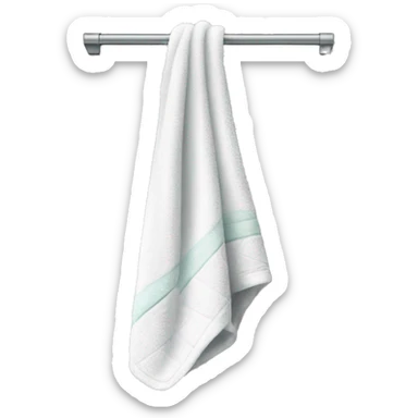 towel on rack sticker