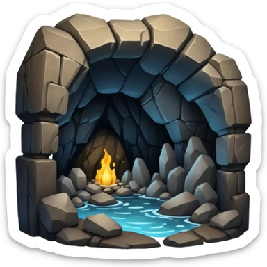 Cave sticker