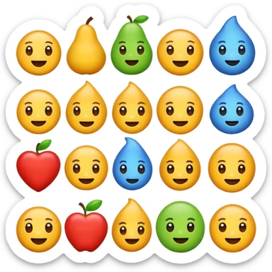 Mixe des emoji 🤷🏼7️⃣6️⃣ sticker