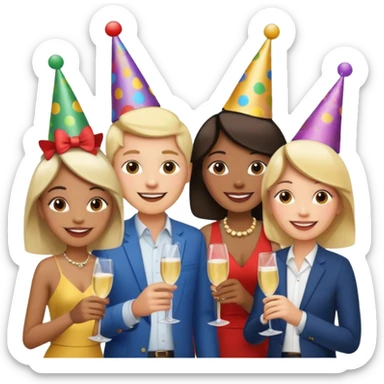 find friends at social events sticker