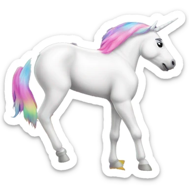 Unicorn twerking sticker