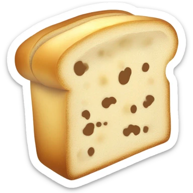 Bread with banana sticker