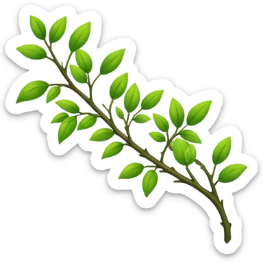 green branches  sticker