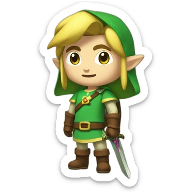Gros Link de Zelda sticker
