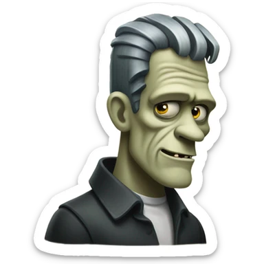 Book accurate Frankenstein's monster sticker