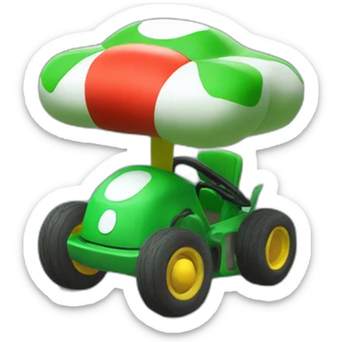 Plante Mario cart sticker
