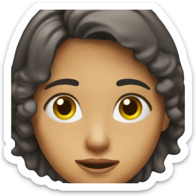 Una chica haciendo el dap sticker