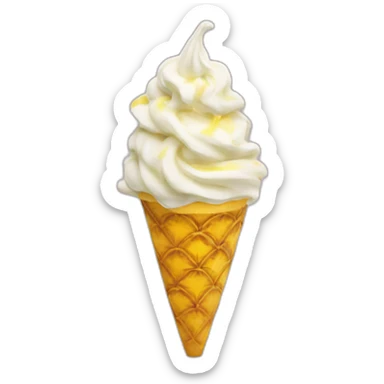 pinapple soft serve sticker
