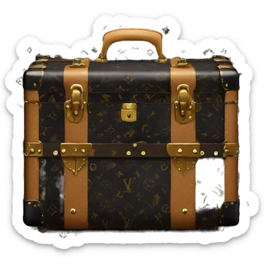 Black Luis Vuitton Trunk sticker