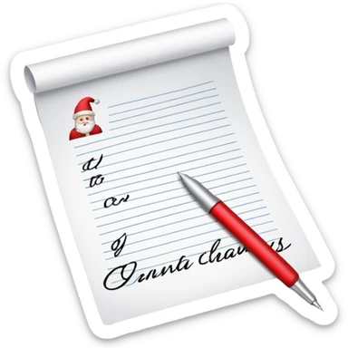 lettre au père noel sticker