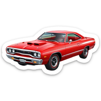 Plymouth GTX perfect view sticker