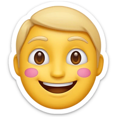 cute emoji style, mobile game emoji,
soft 3D look, smooth gradients,
bold colors, simple shapes,
white outline sticker style,
no realism, no background,
centered, high contrast sticker