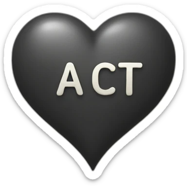 a heart with the letters CRT written on it sticker