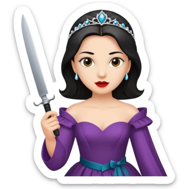 Gosto Man Opera singer with a knife  sticker