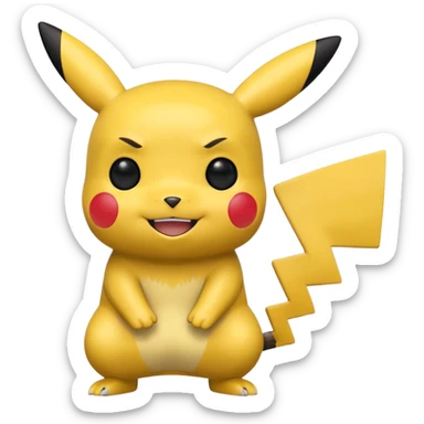pikachu funko pop sticker