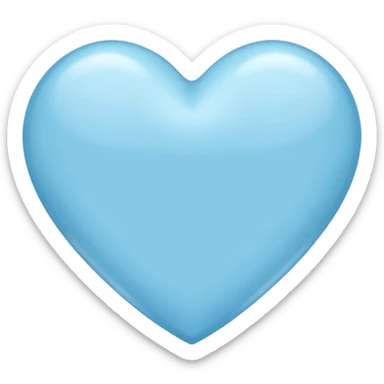 Corazon azul claro sticker