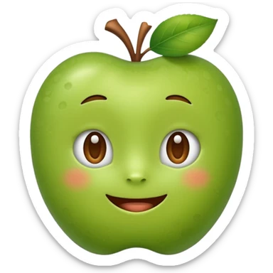 {
  "prompt": "emoji d'une échalote mignonne, forme ovale cuivrée avec petite tige verte, style Apple emoji vectoriel plat, visage kawaii souriant, fond transparent, ombres douces et contours nets"
}
 sticker