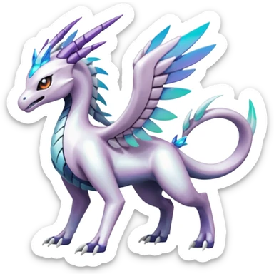 Meloetta-Palkia-Reshiram-Dialga-Pokémon-Fakémon-fusion-hybrid-creature sticker