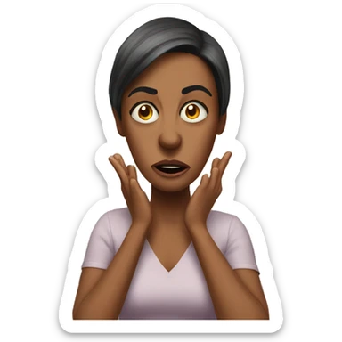 Mad wife overwhelmed for preparing for a birthday party sticker