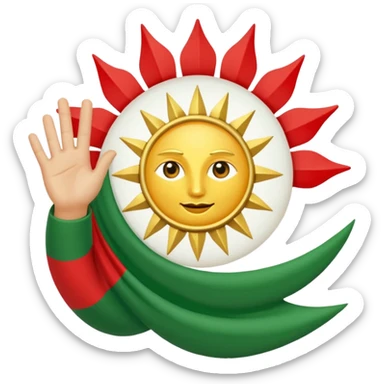 Kürdistan bayrağı sticker