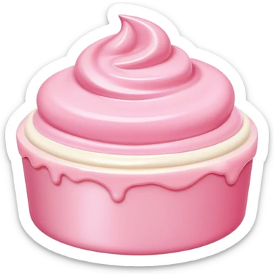 Esthetic pink cream sticker