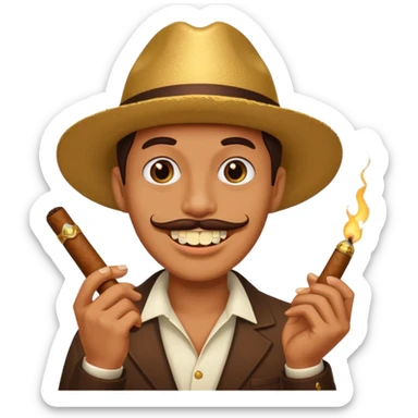 gold tooth with cigarnews sticker