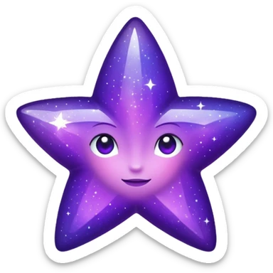 Etoile violette sticker
