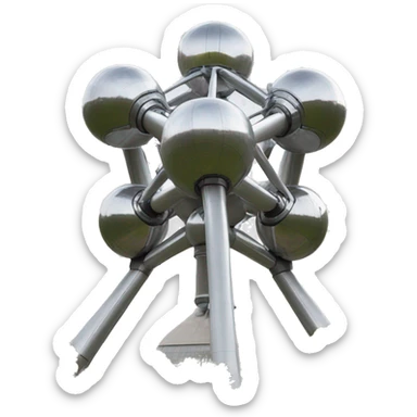 Atomium in brussels sticker