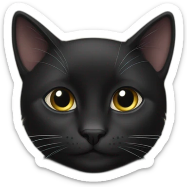 Black cat who doesn’t say thank you sticker