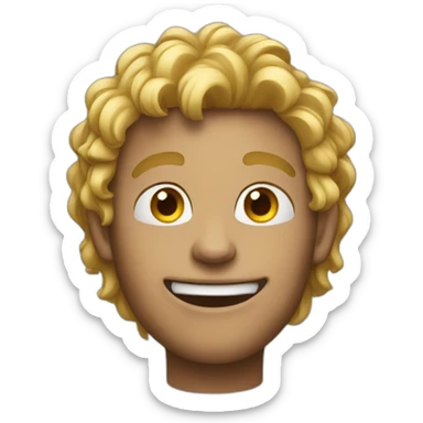 crazy guy young sticker