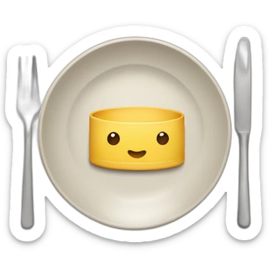 cute plate with a locker sticker