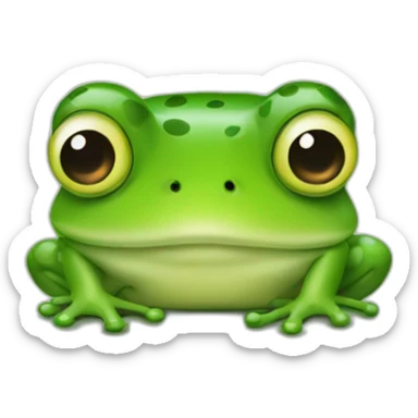 frog gj have air pods   sticker