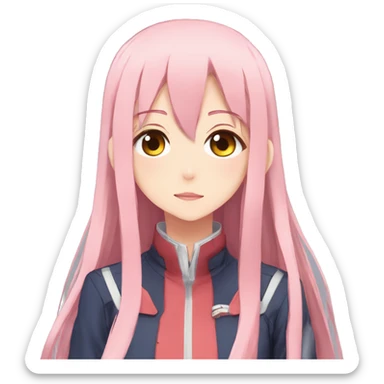 Darling in the Franxx zero two adorable sticker
