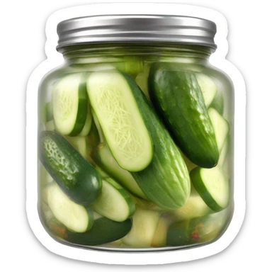 Jar of pickles sticker