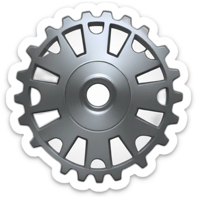 Automation cog wheel sticker