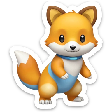 Buizel-Oshawott (full body) sticker