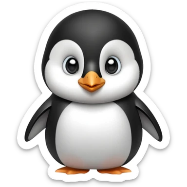 cinematic-noble-baby-penguin-portrait-emoji,-poised-with-an-air-of-innocent-regality,-featuring-soft,-downy-feathers-in-crisp-black-and-white-and-wide,-soulful-eyes,-simplified-yet-sharp-and-sophisticated-features,-highly-detailed,-glow (4) sticker