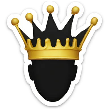 basquiat crown sticker