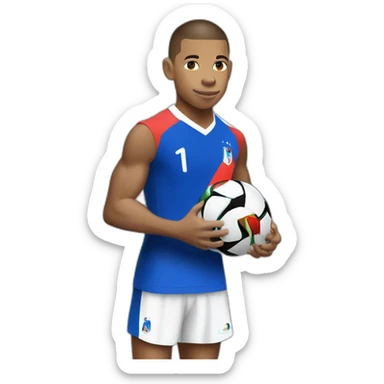 Kylian mbappe, france, world cup, buff sticker