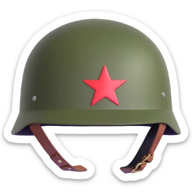 Russian military helmet sticker
