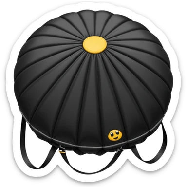 sac a parachute noir sticker