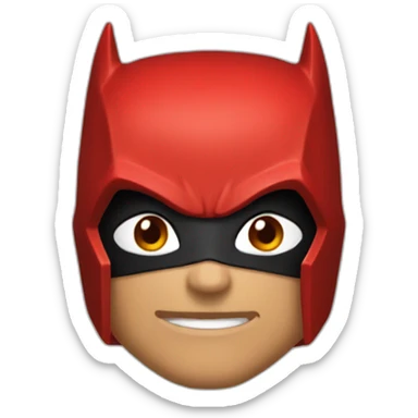 Red hood batman sticker