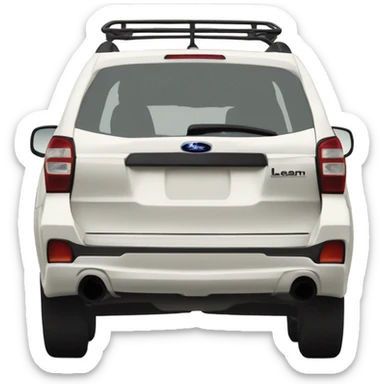 White 2007 LLBEAN Subaru Forester  sticker