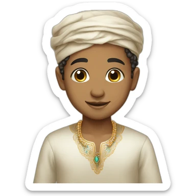 cute and luxury morrocan boy  sticker
