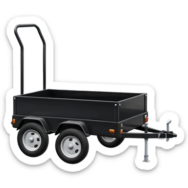 A Transport Utility Trailer for small itesm sticker