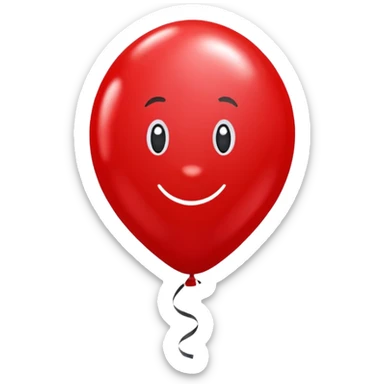 80 birthday balloon sticker