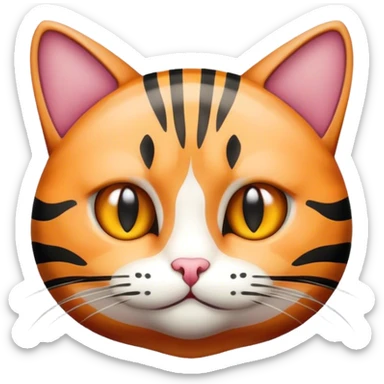 un chat rayé sticker