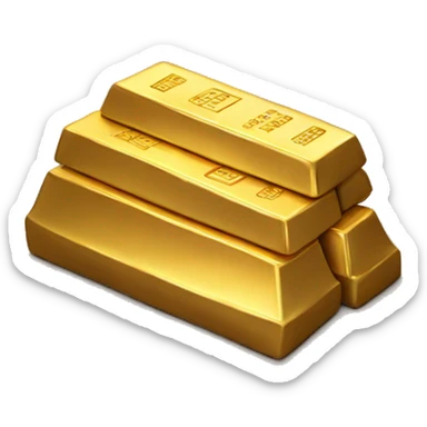 Gold bars sticker